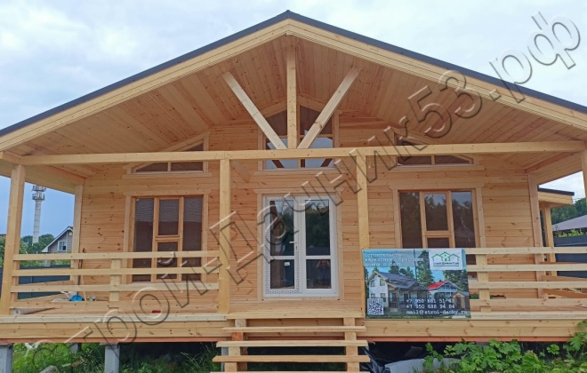 1 Каркасно-щитовой дом Д-40, 13х11м, 126 М², Московская область, Истринский район, село Рождествено. (3)